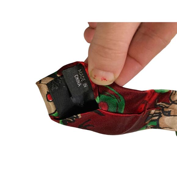 J Garcia Dracula Claus Collection Sixty Christmas Reindeer Novelty Necktie - Picture 6 of 7